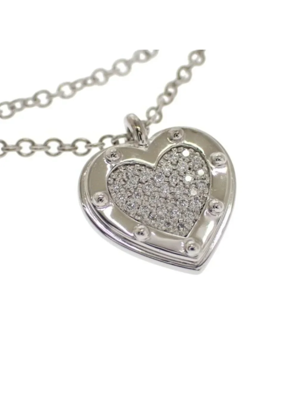 Tiffany & Co Love Heart Tag Key Return to Tiffany Bracelet 18k White Gold